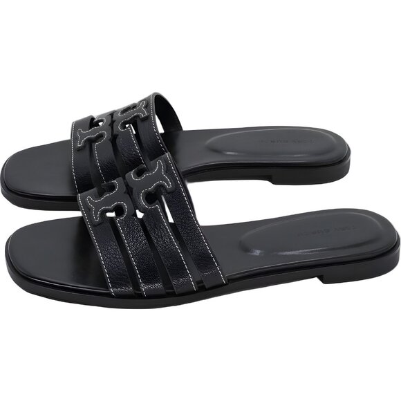 Tory Burch Ines Perfect Black Slide Sandals Women's US 8 - Picture 2 of 6